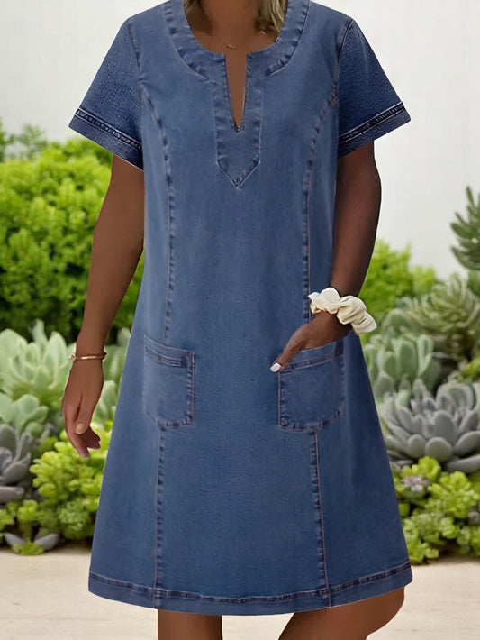 Brigitte™ | Lässiges Freizeitkleid aus Denim