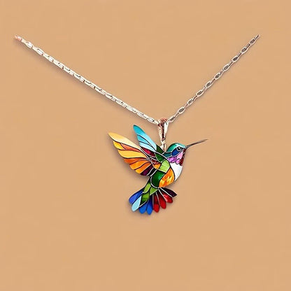 Regenbogenflügel Halskette