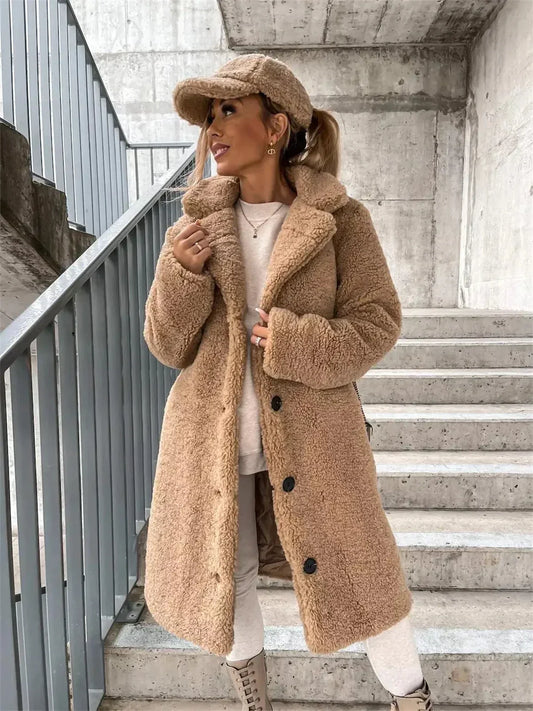 Seraphina™ | Eleganter Teddy-Wollmantel