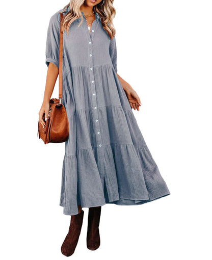 Luna | Luxuriöses Hemdkleid mit Rüschen