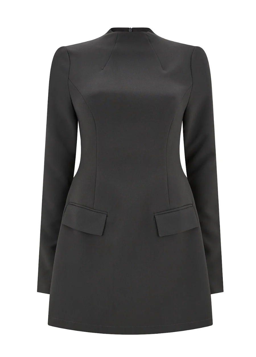 SelinaGold™ | Mini-Kleid mit Schlitzärmeln