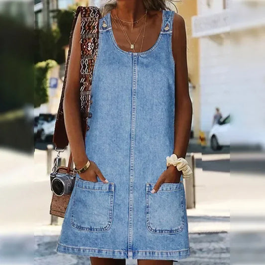 Heike™ | Denim-Sommerkleid
