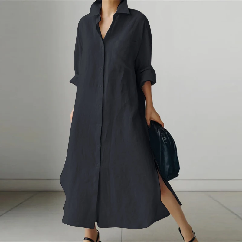 Luna | Lockeres Oversize-Hemdkleid