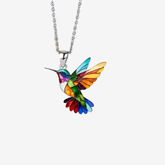Regenbogenflügel Halskette