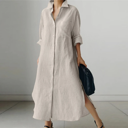 Luna | Lockeres Oversize-Hemdkleid