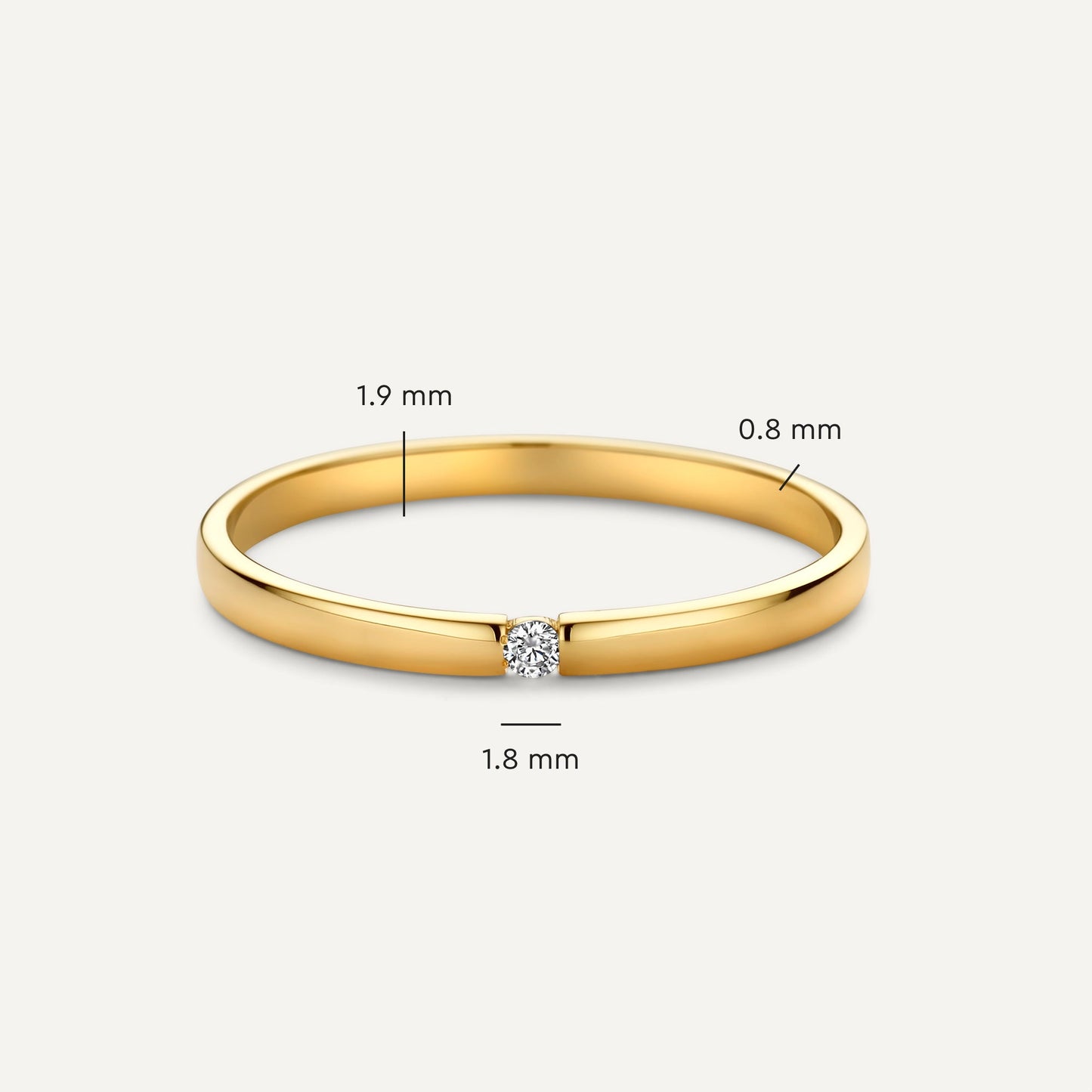Eleganter Minimalistischer Ring