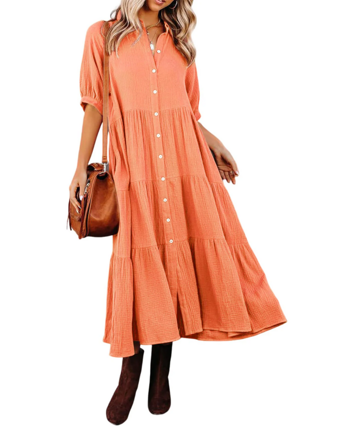Luna | Luxuriöses Hemdkleid mit Rüschen
