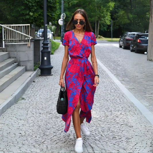 Ottilie™ | Elegantes V-Ausschnitt Kleid