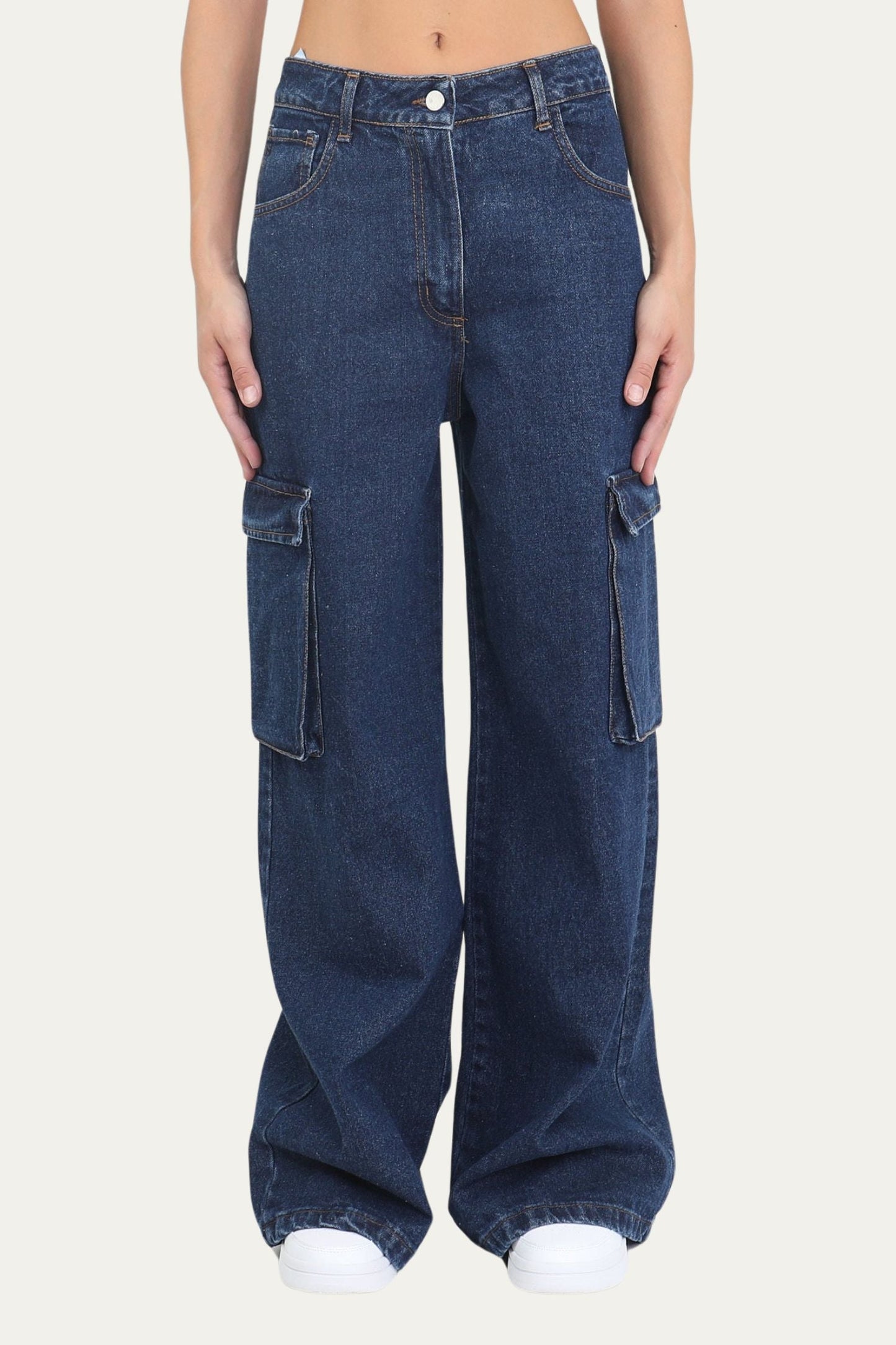 Ronja™ | Denim-Cargo-Jeans