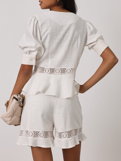 Pavira™ | Baumwoll Spitzen Top