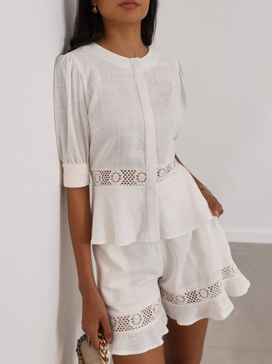 Pavira™ | Baumwoll Spitzen Top