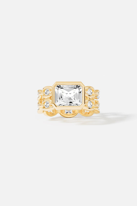 Ravina™ | Funkelnde Gliederkette Ring