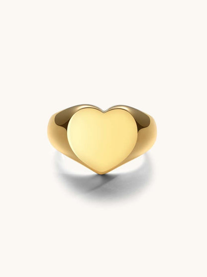 Bellora™ | Ring mit Goldenem Herz-Anhänger