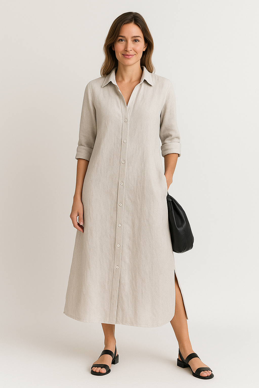 Luna | Lockeres Oversize-Hemdkleid