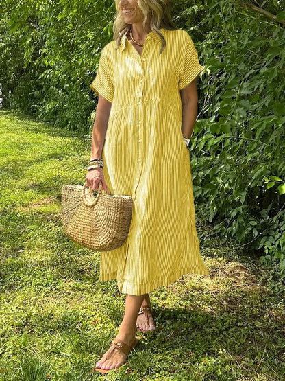 Nyssa™ | Elegantes gestreiftes Kleid