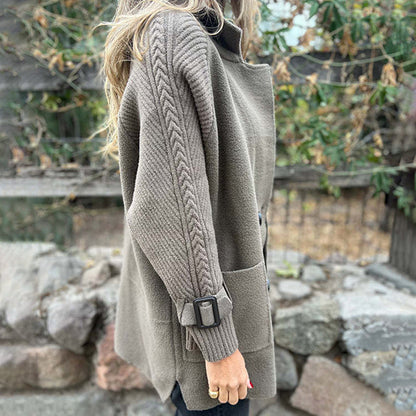 Ava™ | Mittellanger Knopfjacke