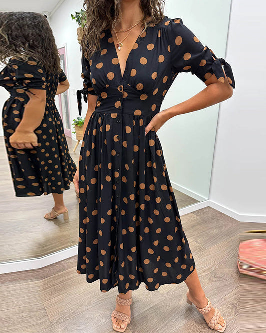 Alvina™ | Schickes Polka-Sommerkleid