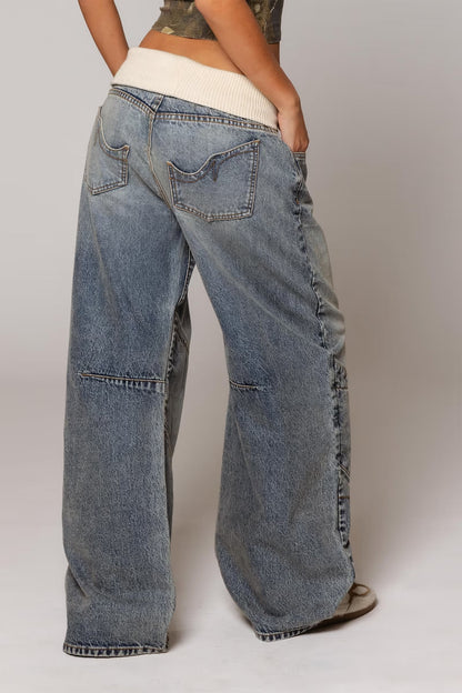 Jolanda™ | Tief sitzende Baggy-Jeans