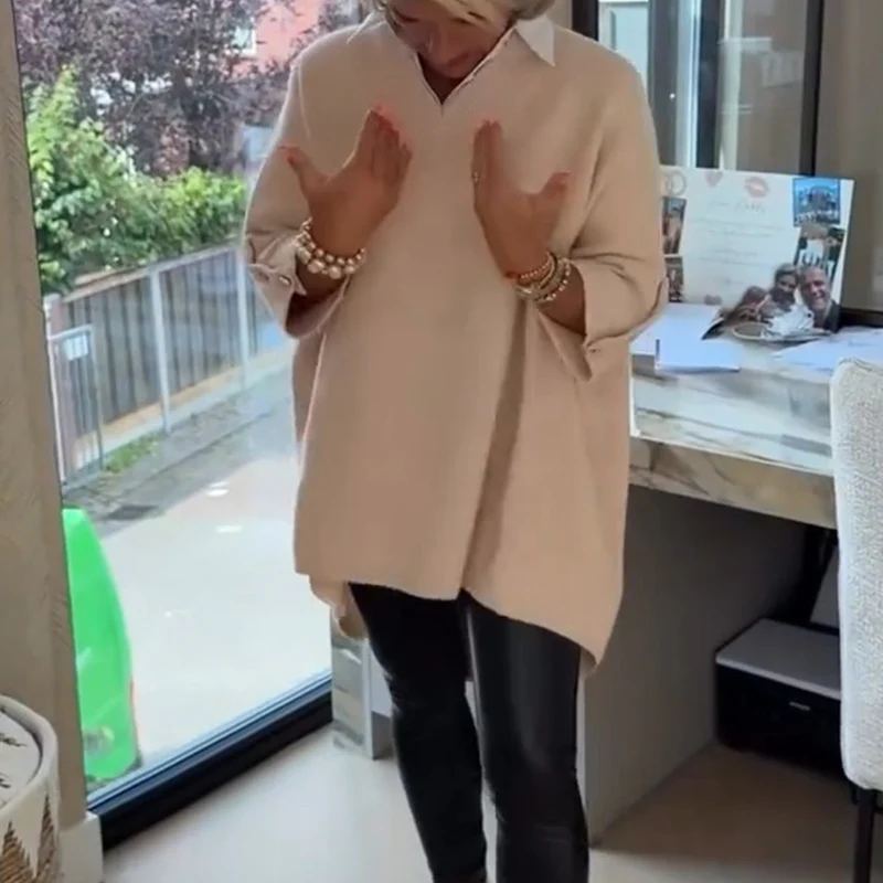 Sabine™ | Stilvolles Langarm-Oberteil mit Kragen