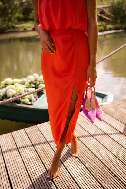Irmela™ | Elegantes Midi-Sommerkleid