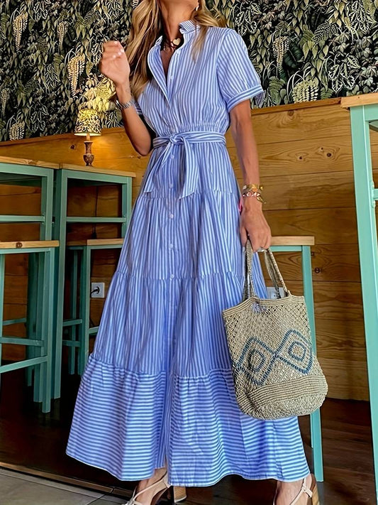 Lilly™ | Gestreiftes Eleganzkleid