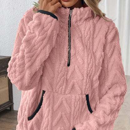 Evelina™ | Gemütliche Fleece-Jacke mit halbem Reißverschluss